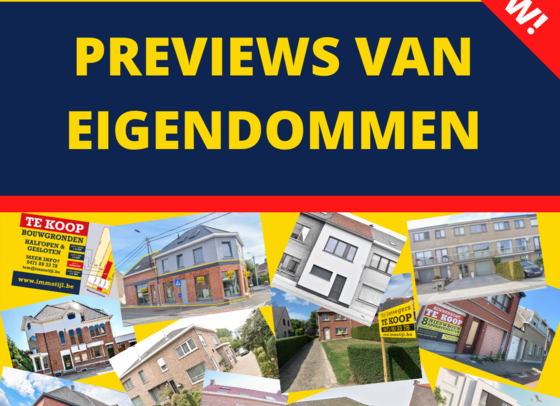 NIEUW! Previews van eigendommen op onze sociale media!